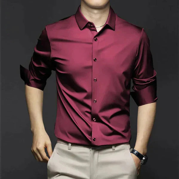 Men’s Spring Stretch Slim Dress Shirt