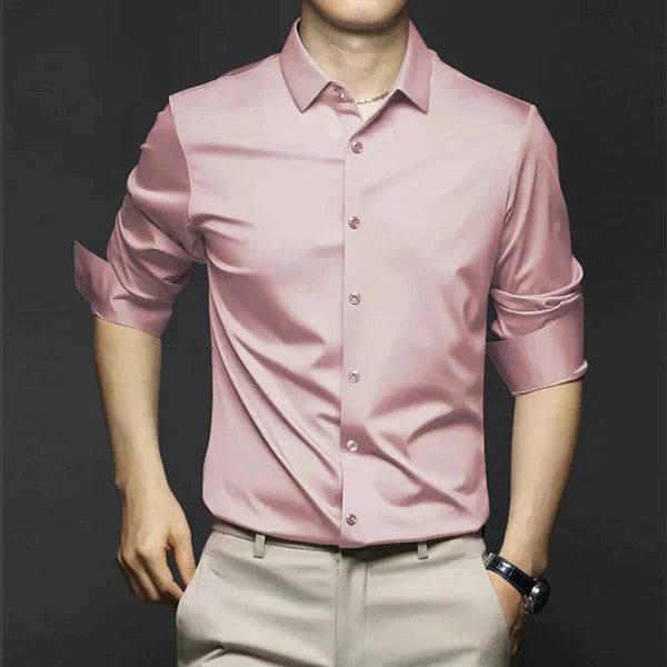Men’s Spring Stretch Slim Dress Shirt