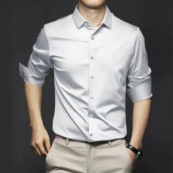 Men’s Spring Stretch Slim Dress Shirt