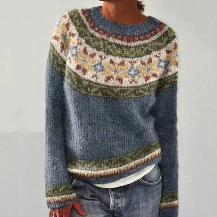Classic Fair Isle Knit Sweater