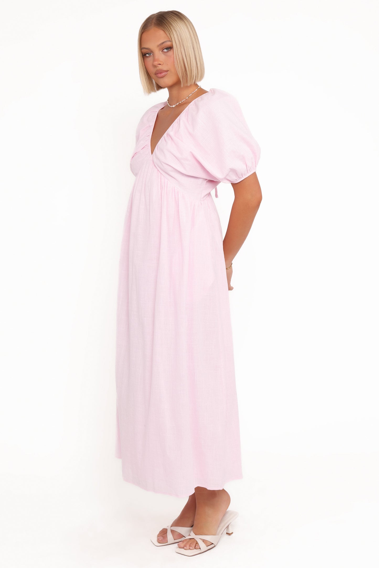 Puff Sleeve Maxi Dress