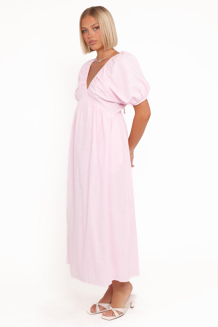 Puff Sleeve Maxi Dress