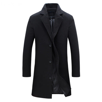Abrigo largo formal para el armario masculino