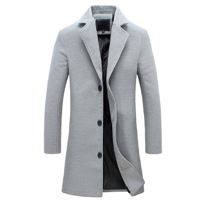 Abrigo largo formal para el armario masculino