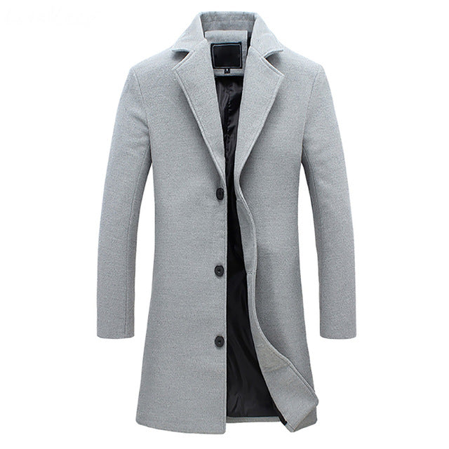 Formal Long Overcoat For Men’s Wardrobe