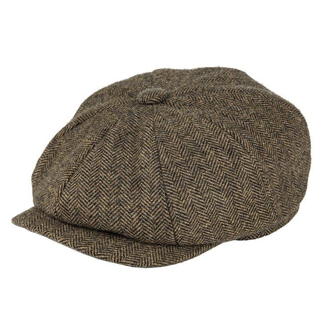 Vintage Wool Blend Newsboy Cap
