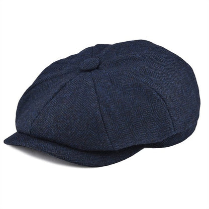 Vintage Wool Blend Newsboy Cap