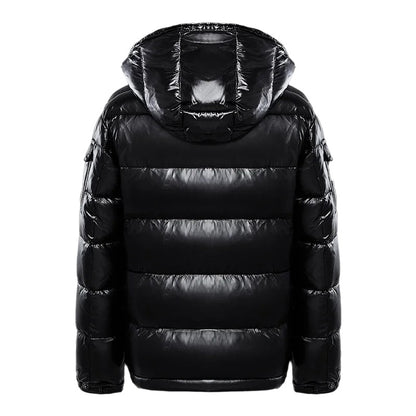Chaqueta acolchada de invierno para hombre con capucha y cremallera
