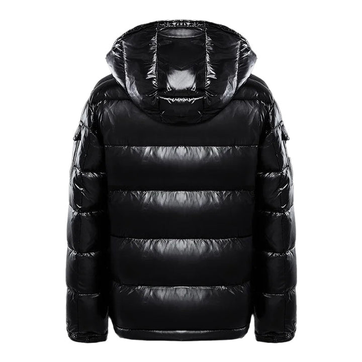 Men's Winter Quilted Jacket with Hood and Zip