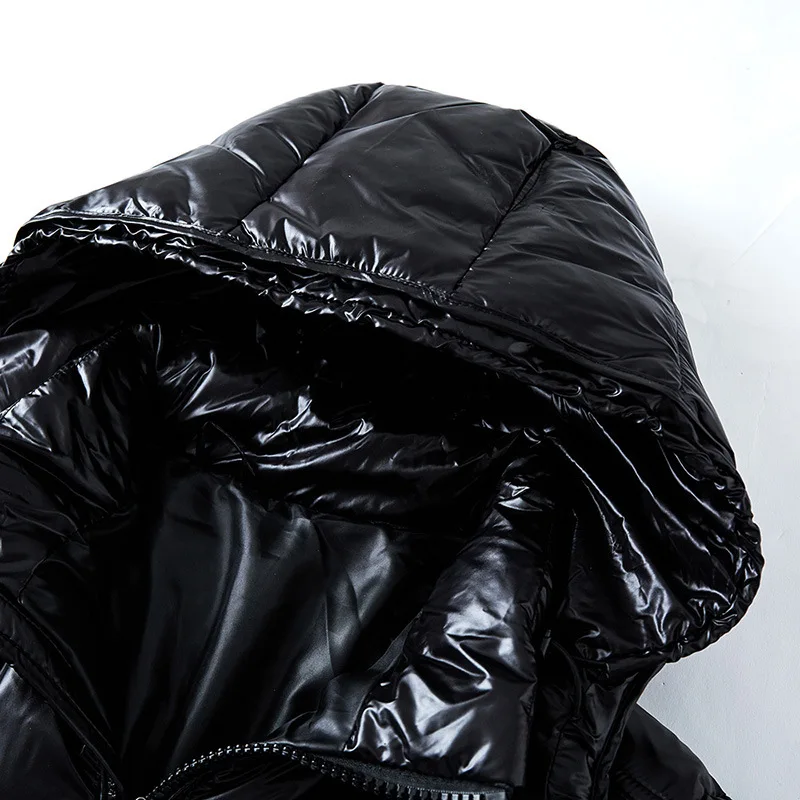Chaqueta acolchada de invierno para hombre con capucha y cremallera