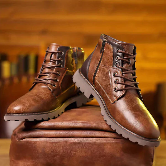 Sturdy Lace-Up Boots