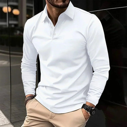 Modern Fit Long-Sleeve Polo