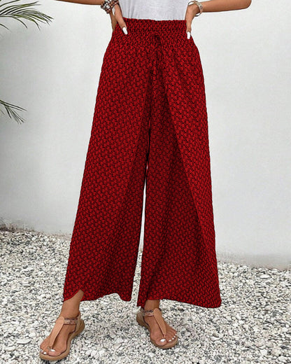 WOMEN'S WIDE-LEG TROUSERS