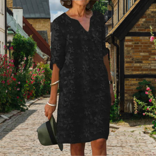 Vestido Midi Casual Floral para Mujer