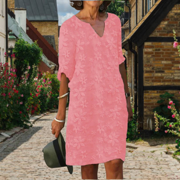 Women Casual Floral Pattern Midi Dress