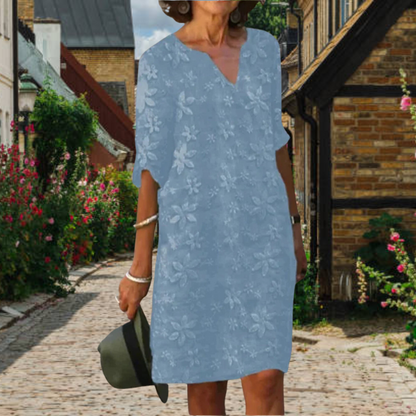 Vestido Midi Casual Floral para Mujer