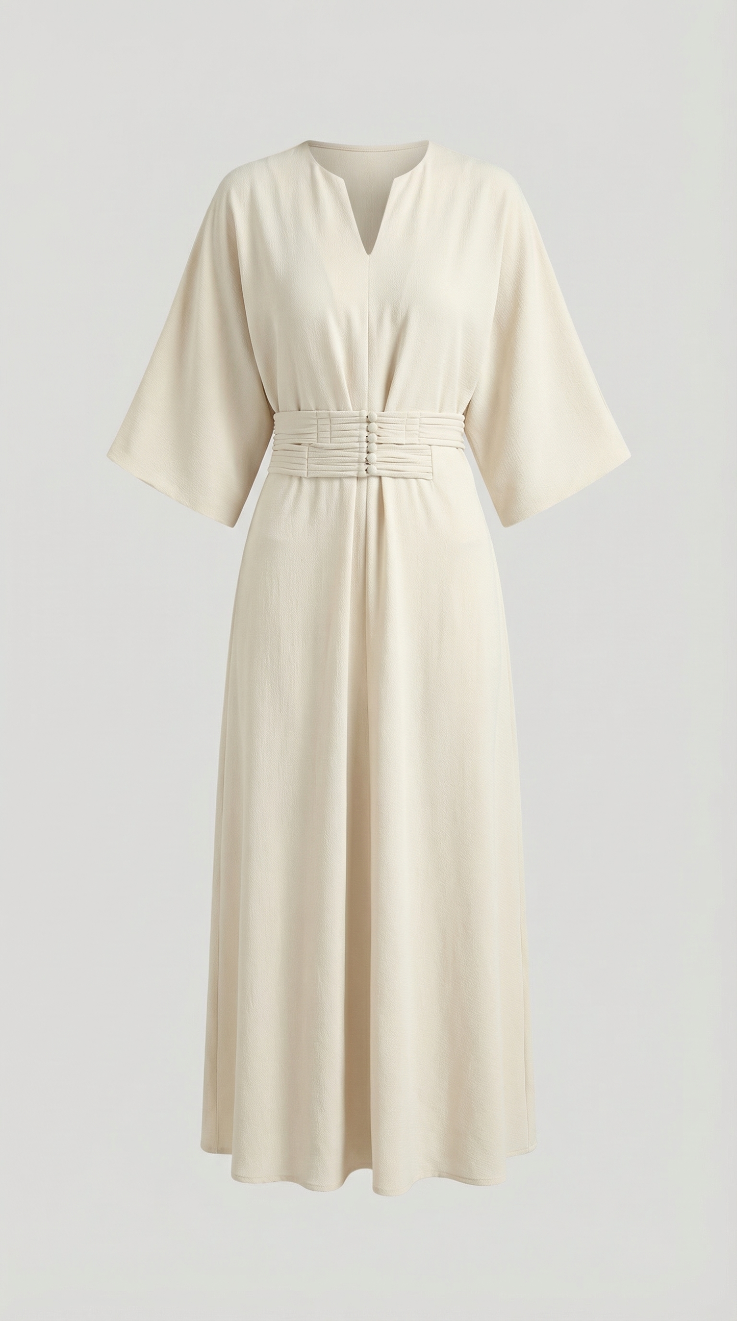 Belted Waist Maxi Dress