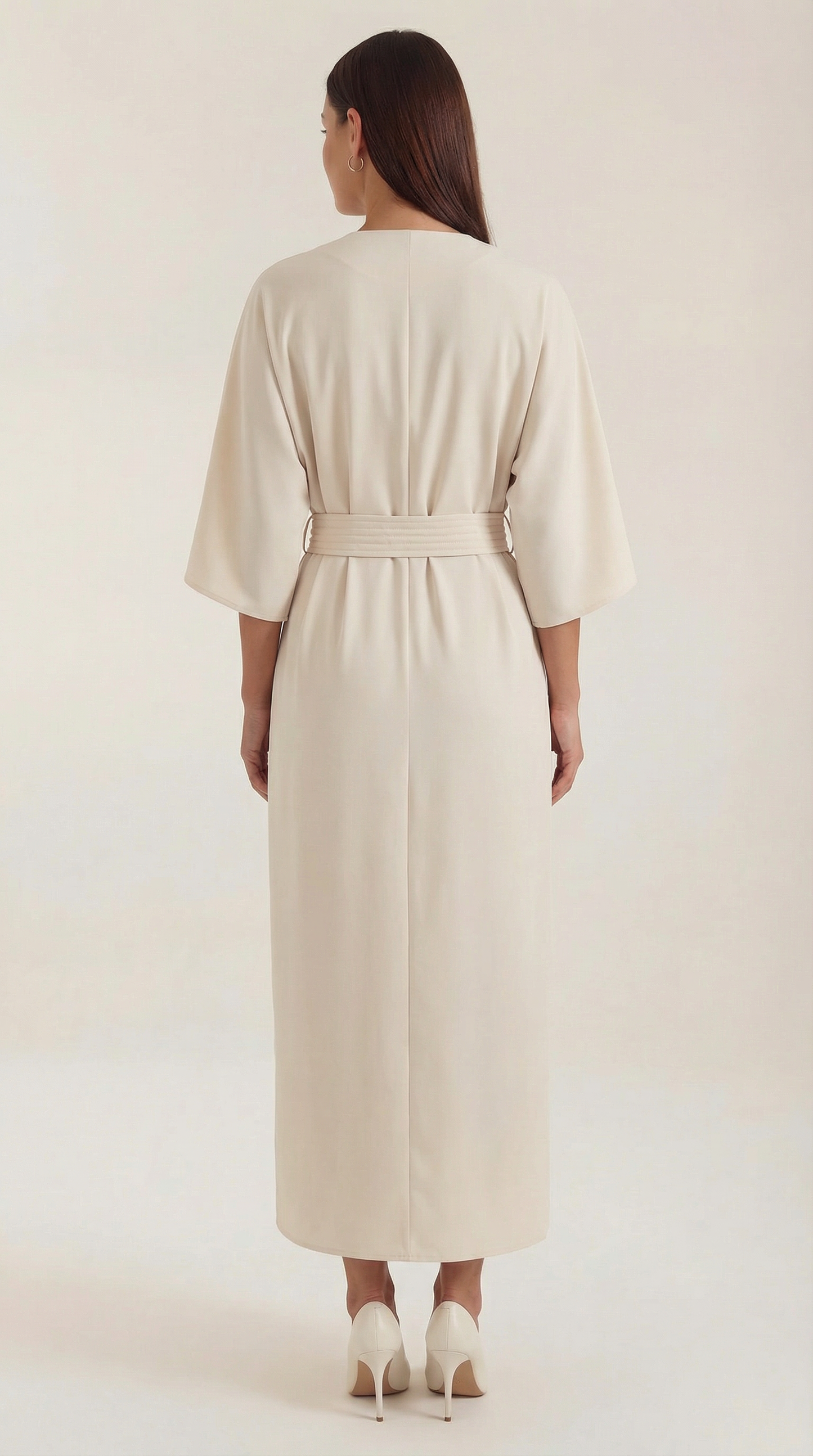 Belted Waist Maxi Dress