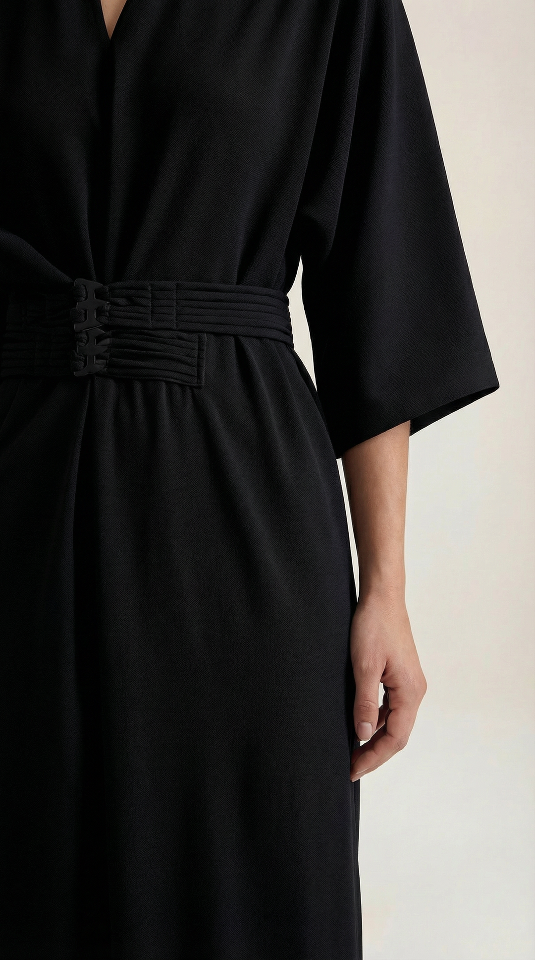 Belted Waist Maxi Dress