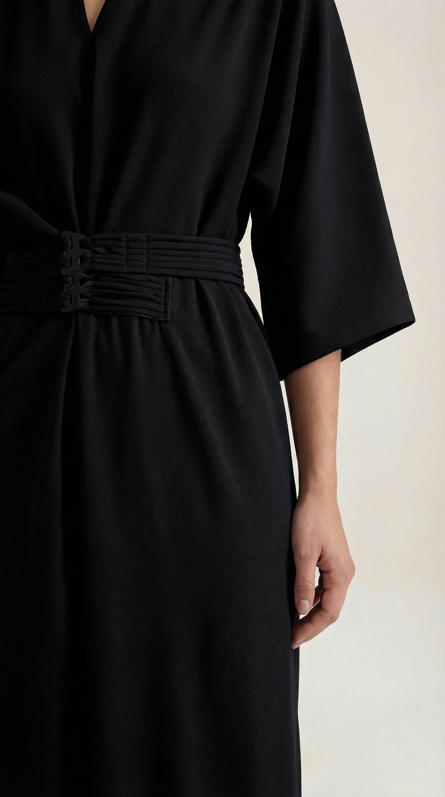 Belted Waist Maxi Dress