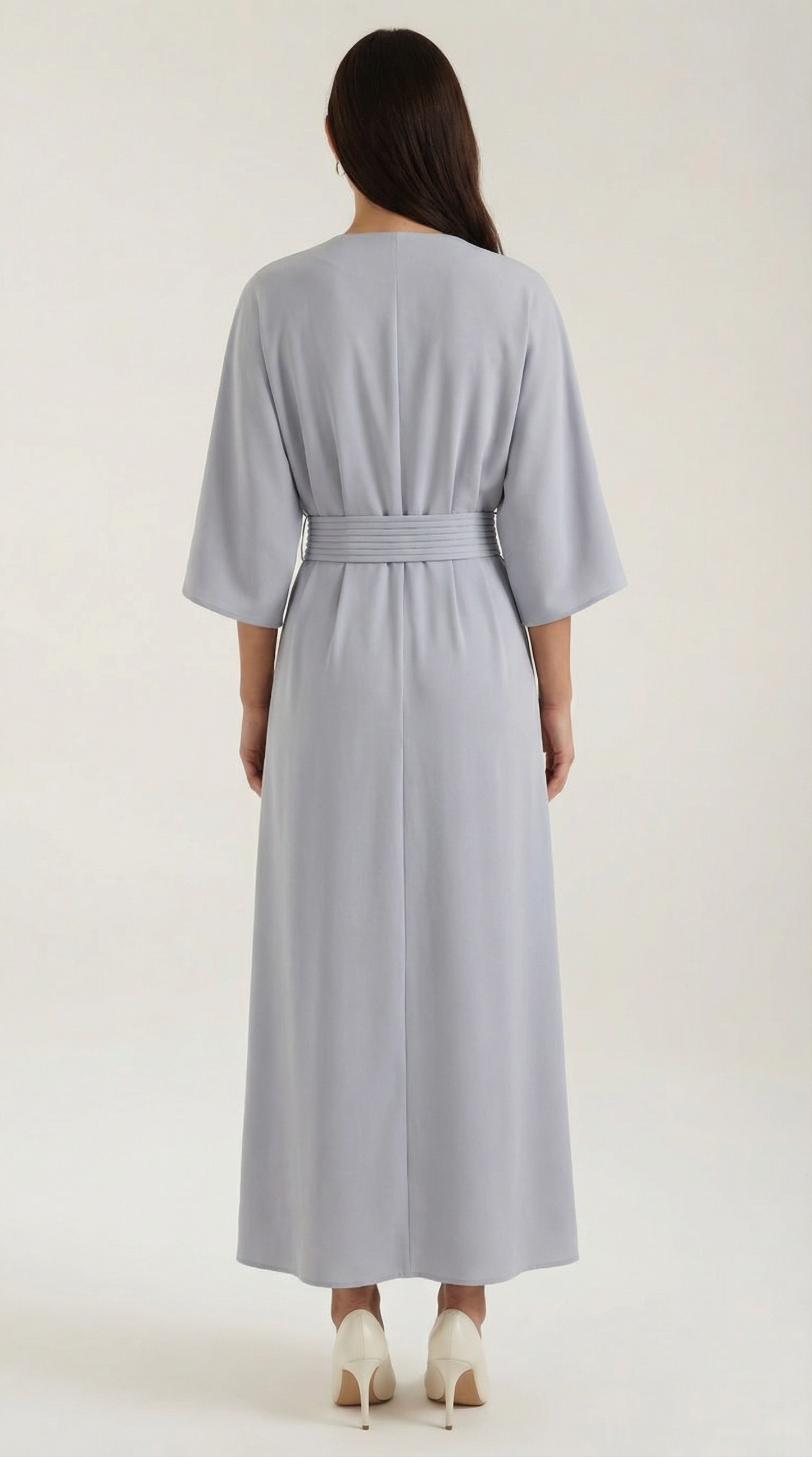 Belted Waist Maxi Dress