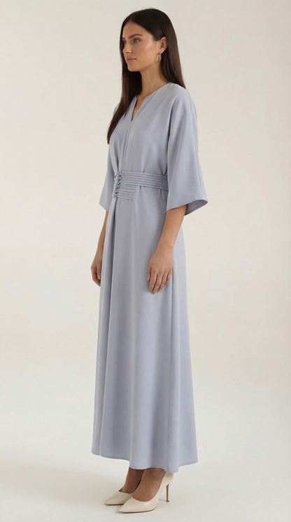 Belted Waist Maxi Dress