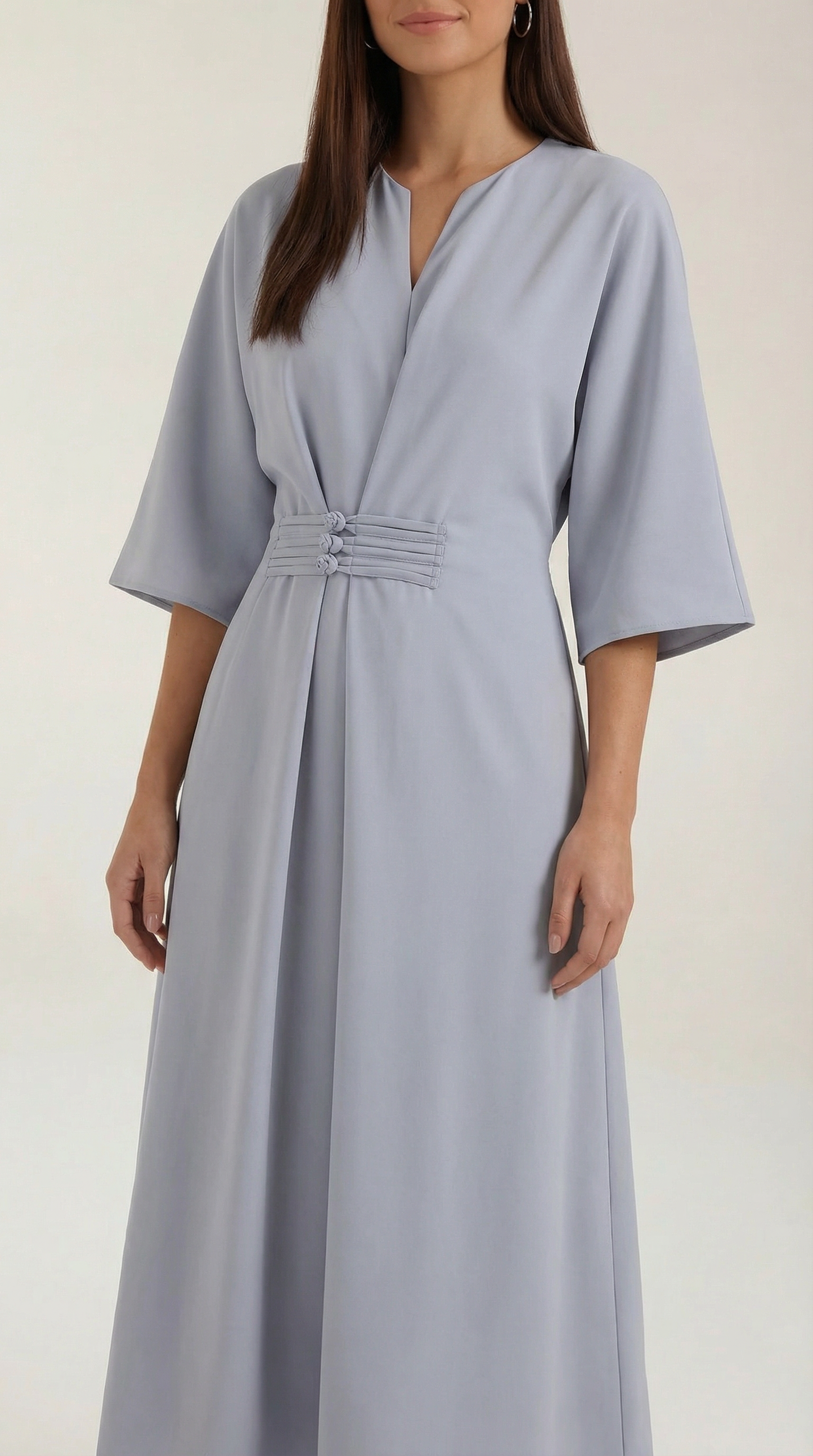 Belted Waist Maxi Dress