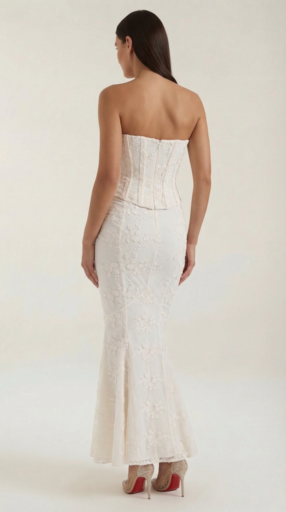 Corset Lace Maxi Dress