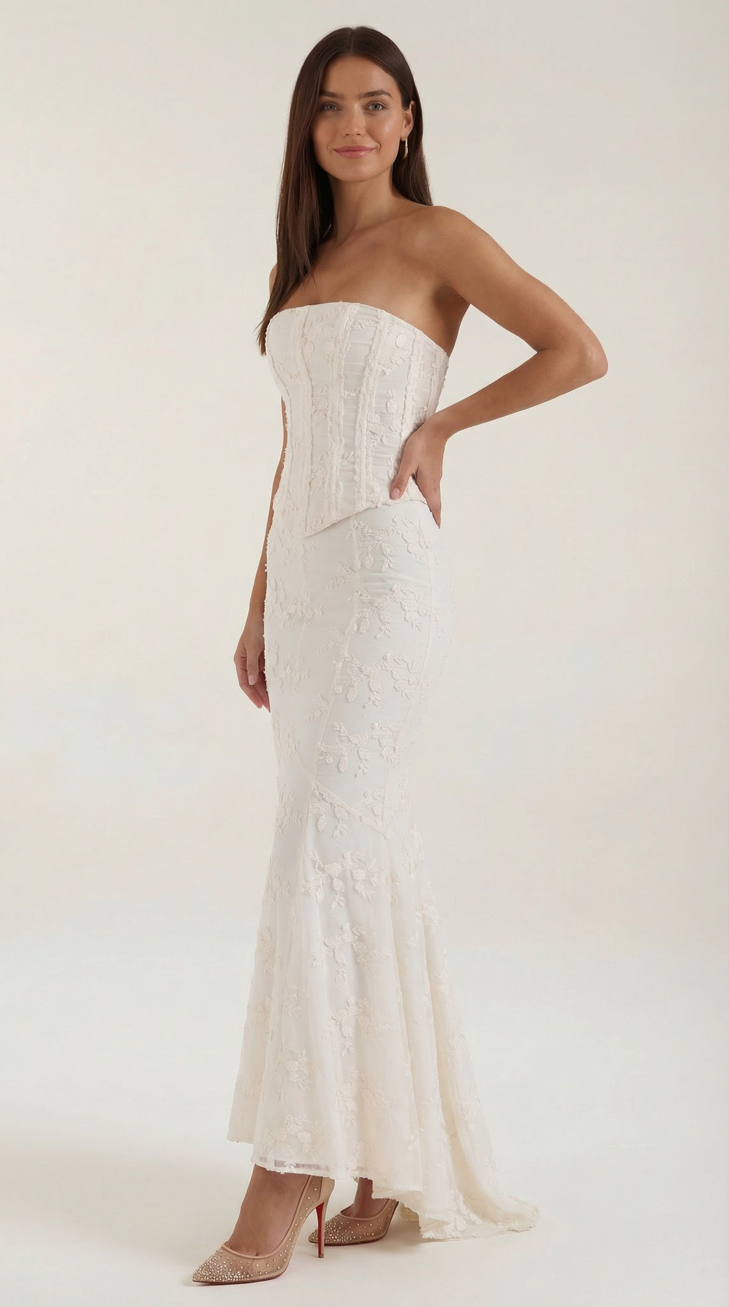 Corset Lace Maxi Dress