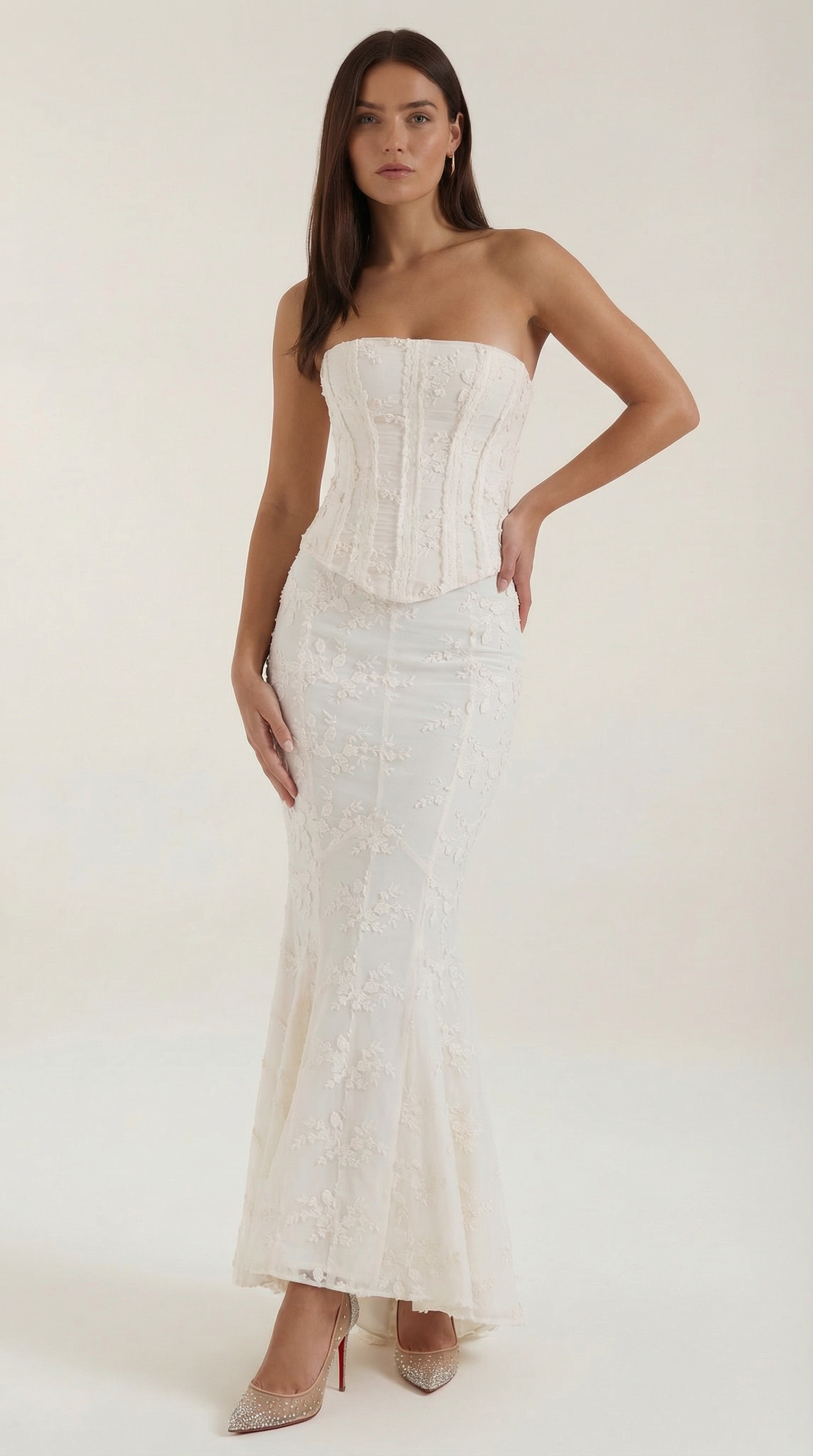 Corset Lace Maxi Dress