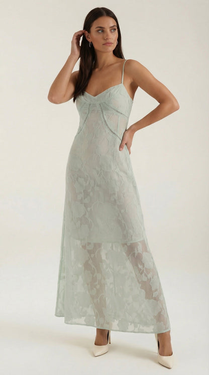 Classic Lace Maxi Dress