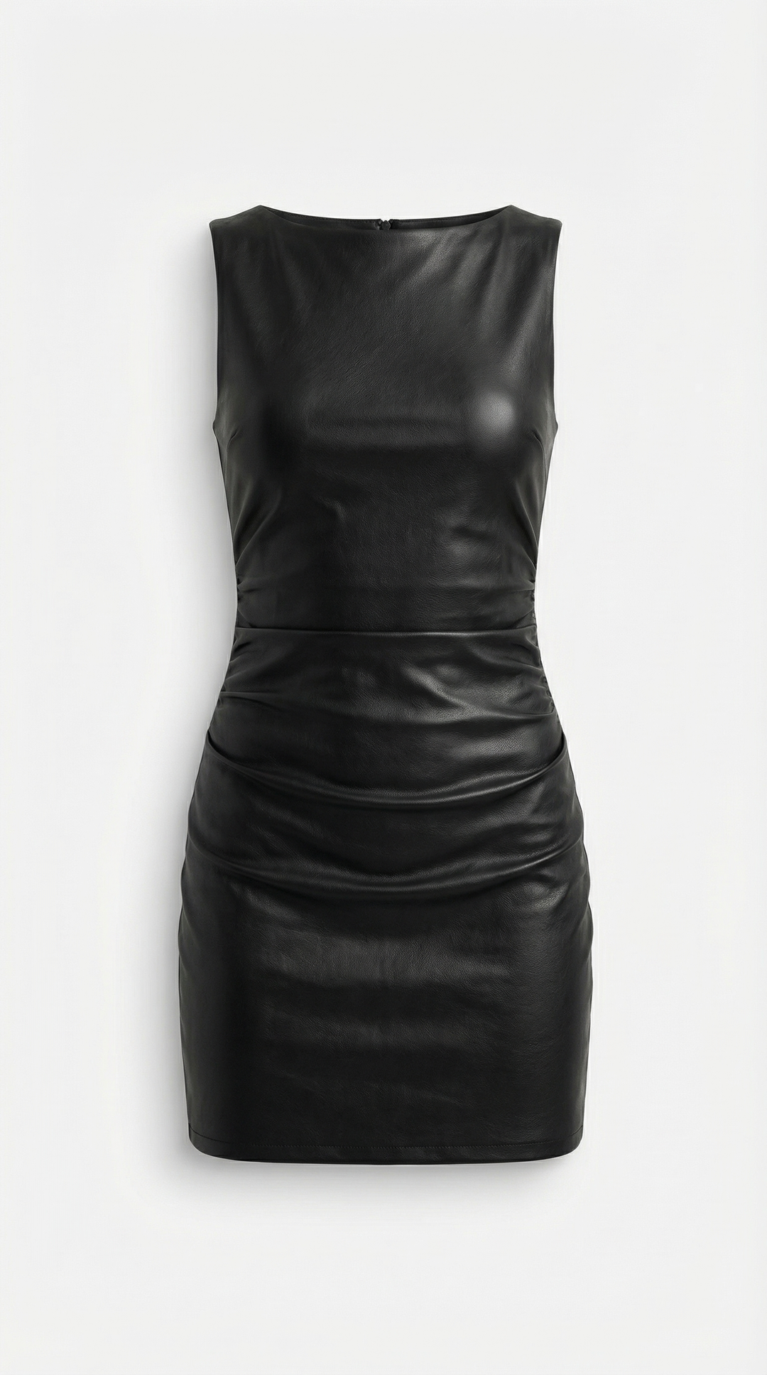 Faux Leather Mini Dress