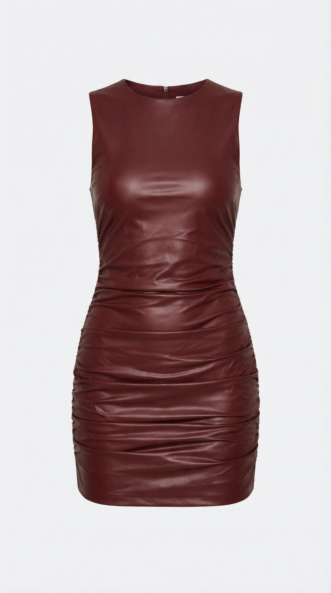 Faux Leather Mini Dress