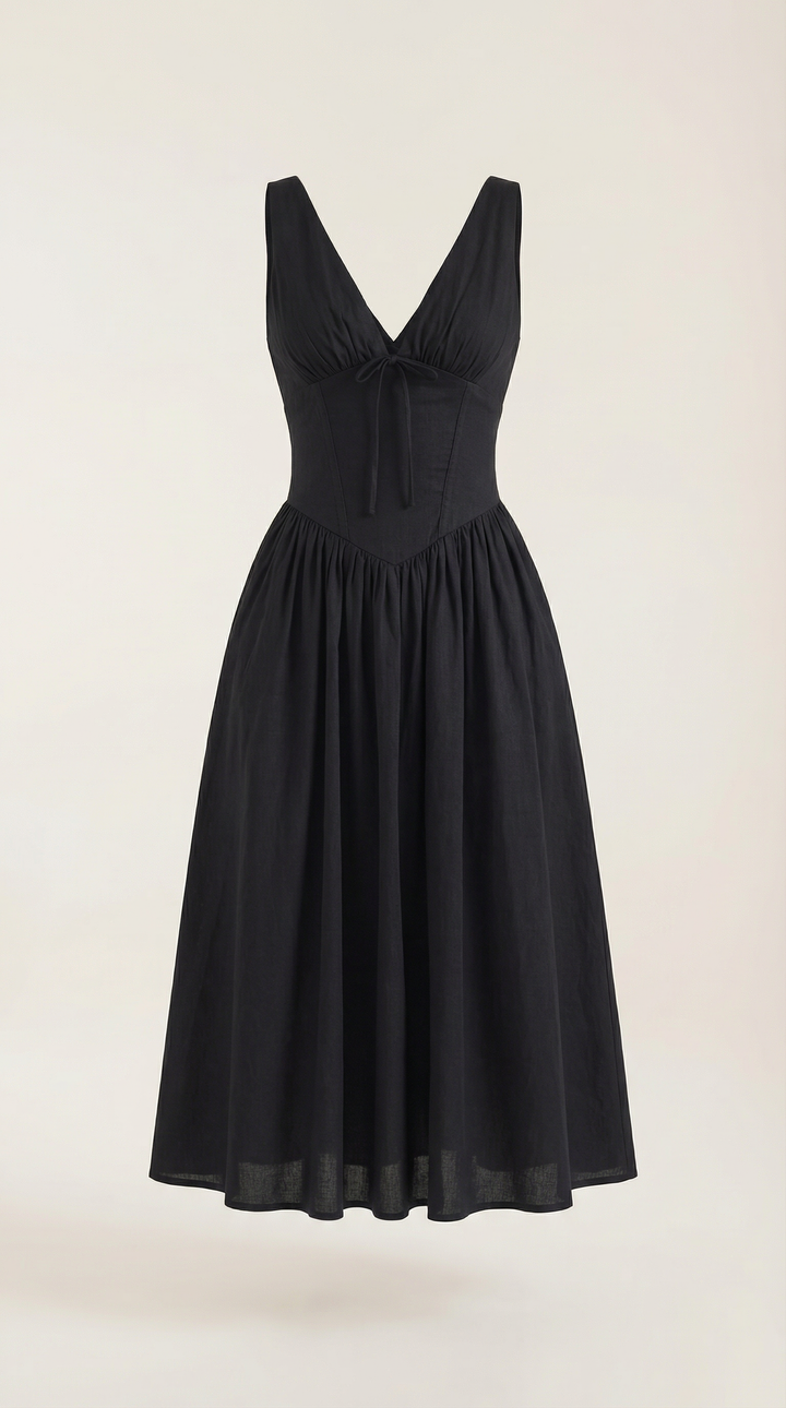 Midi Plunge Dress
