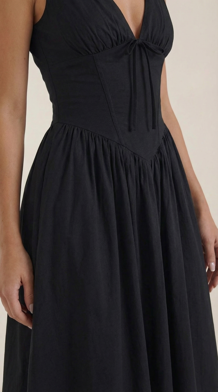 Midi Plunge Dress