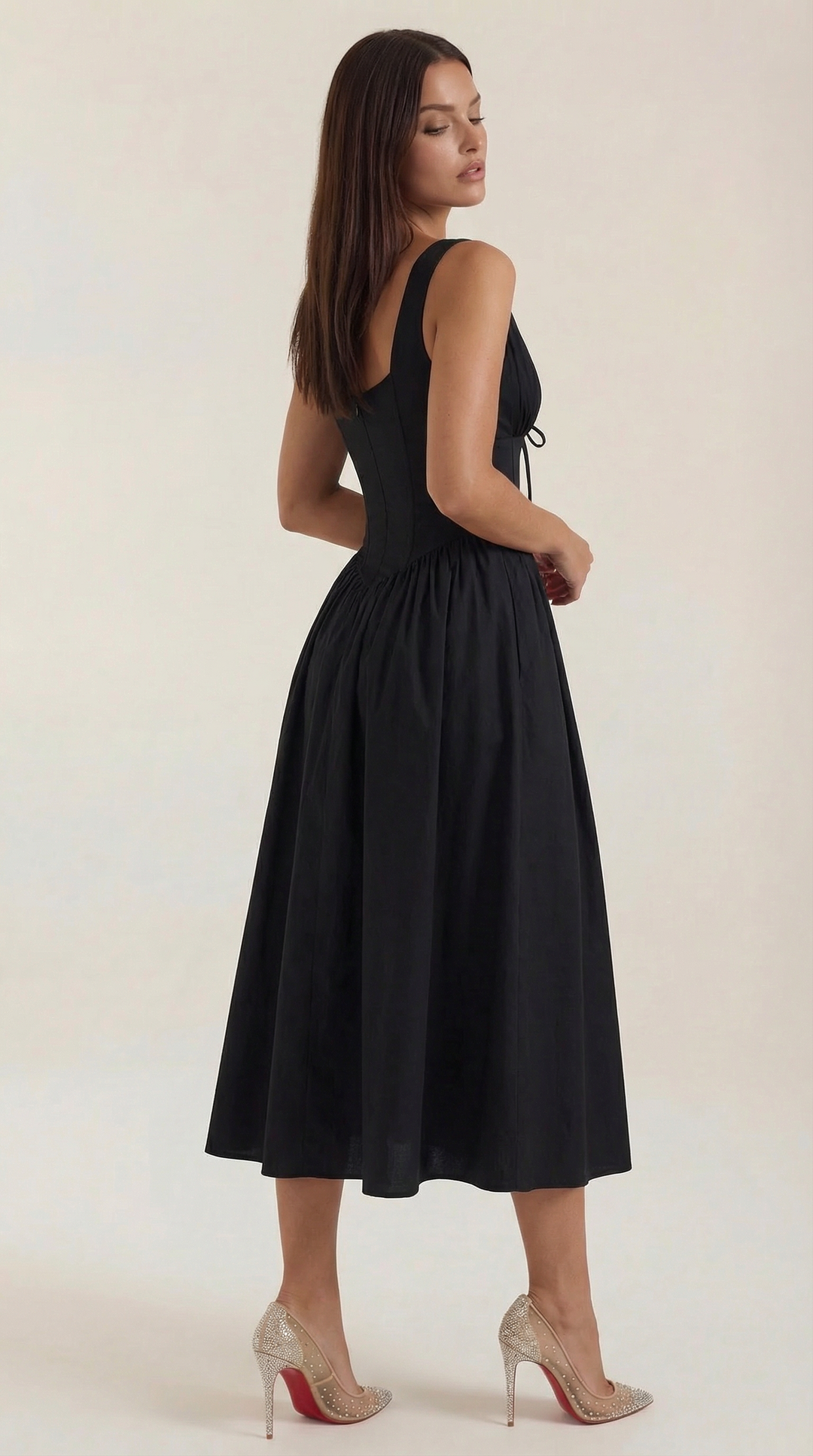 Midi Plunge Dress