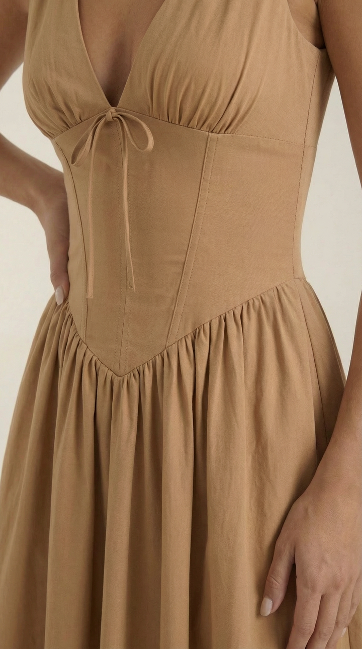 Midi Plunge Dress