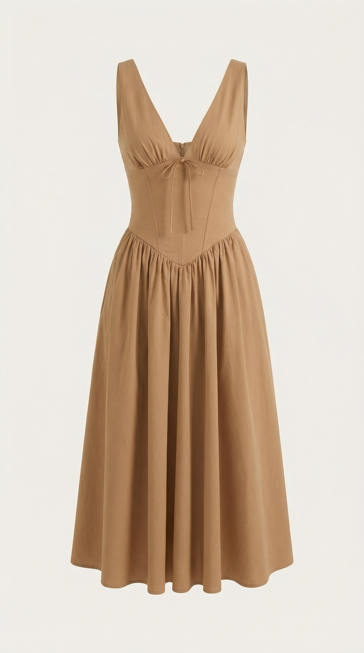 Midi Plunge Dress