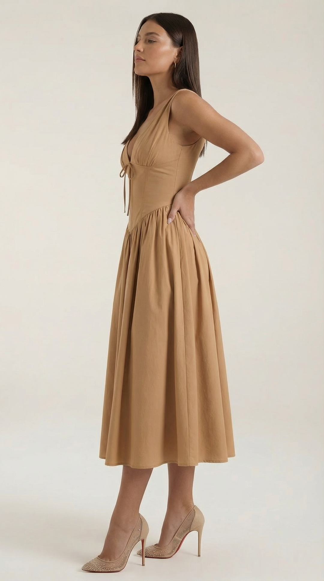 Midi Plunge Dress