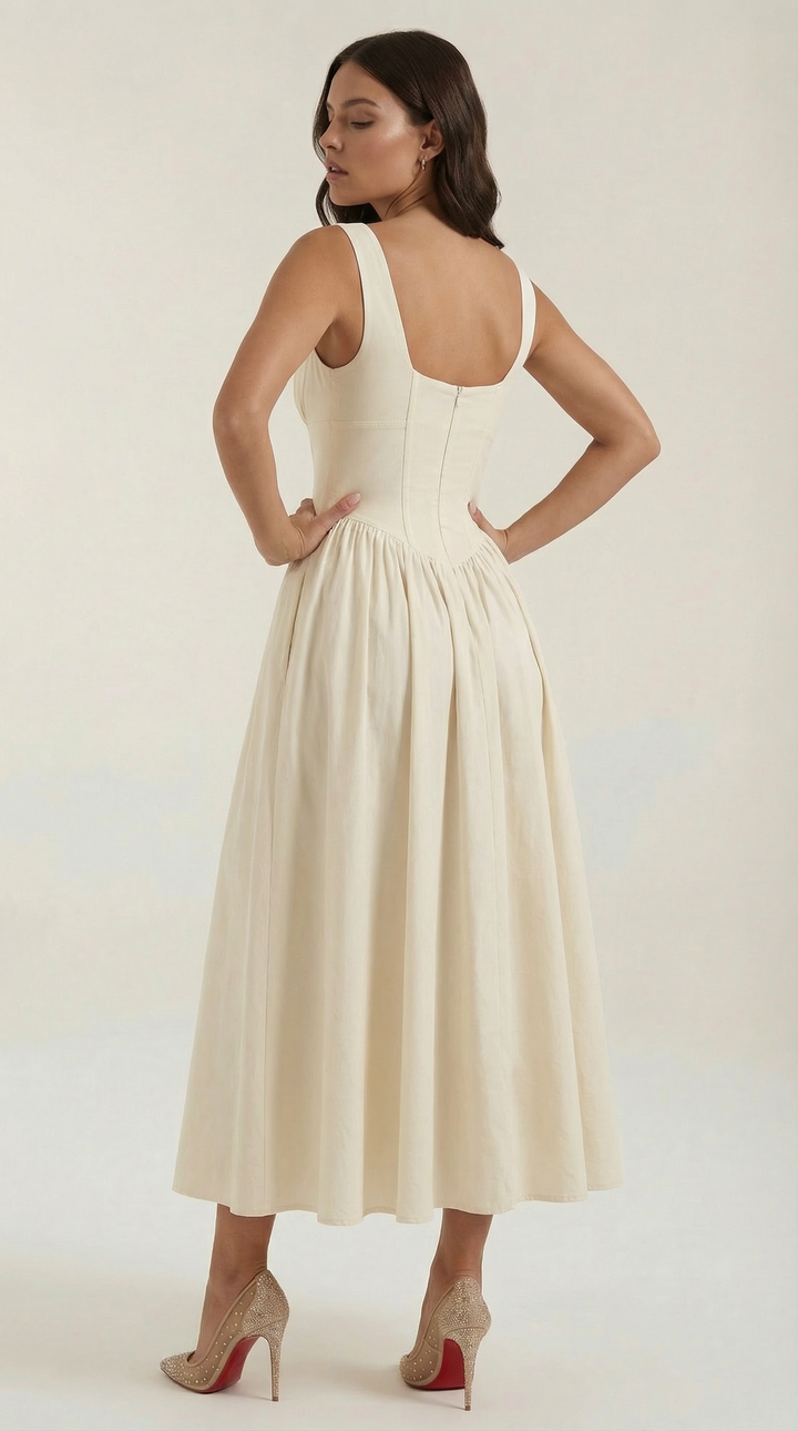 Midi Plunge Dress