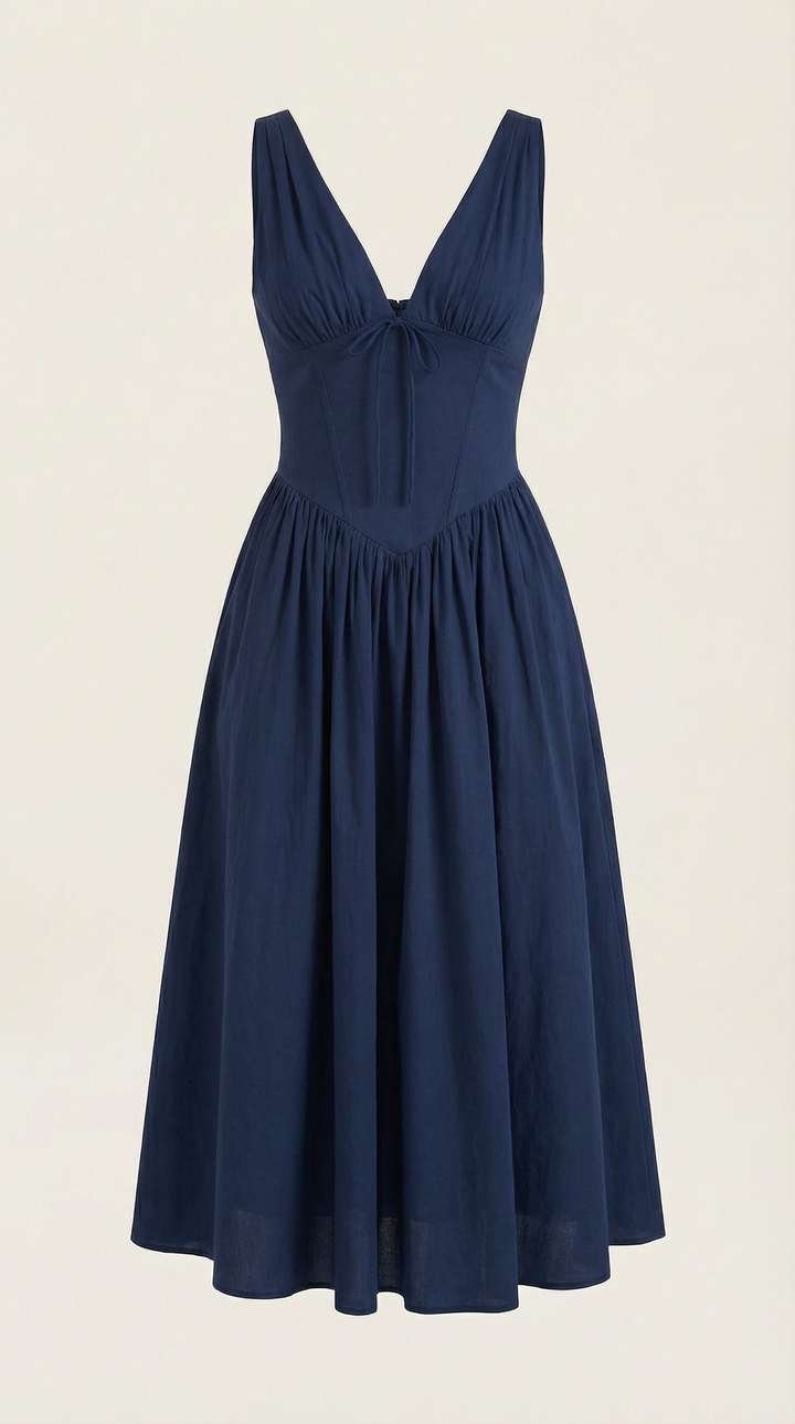 Midi Plunge Dress