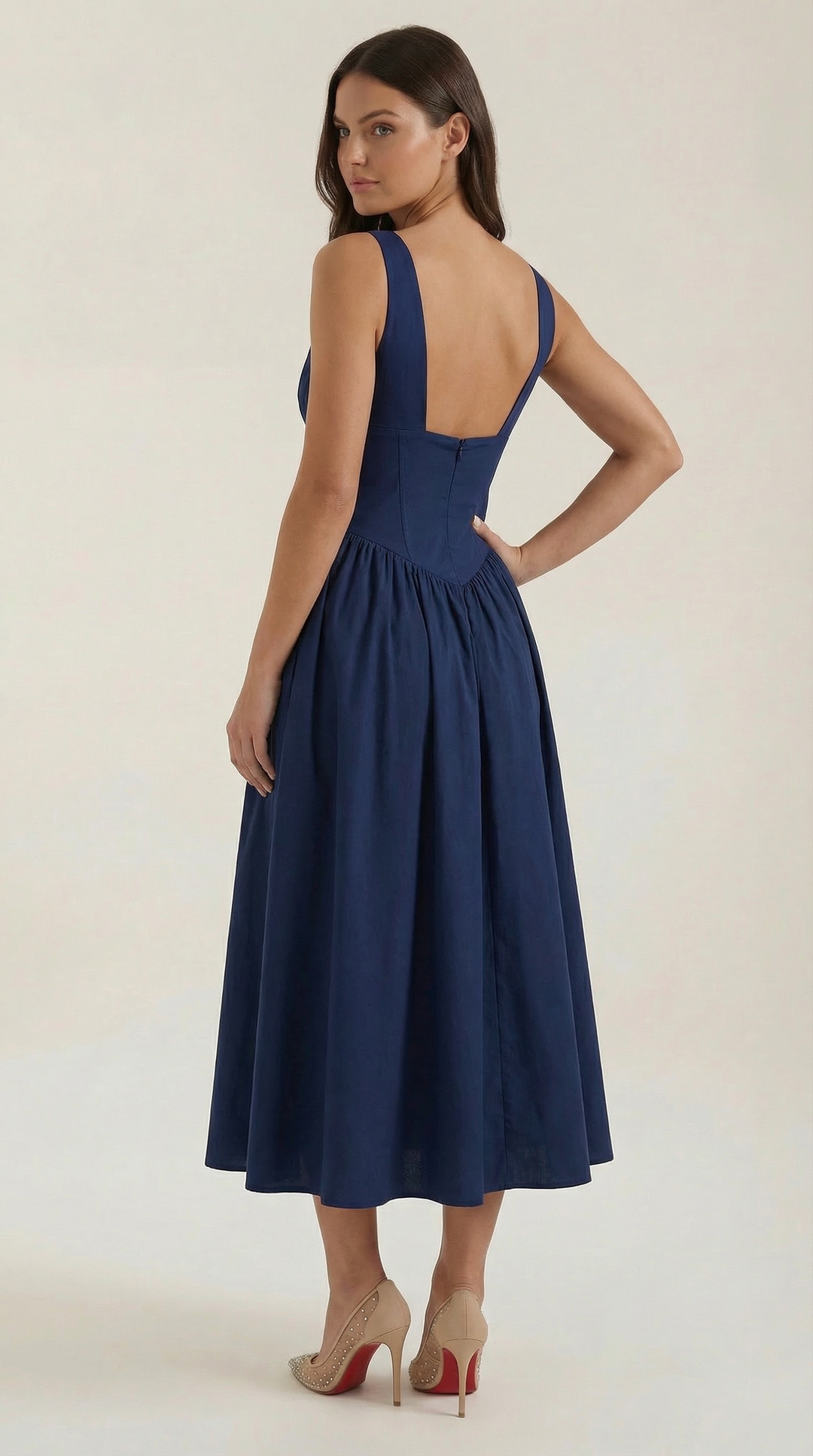 Midi Plunge Dress