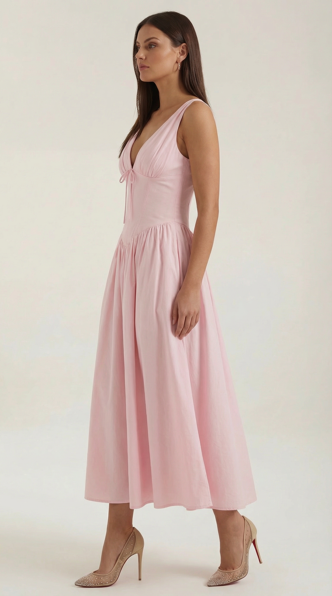 Midi Plunge Dress