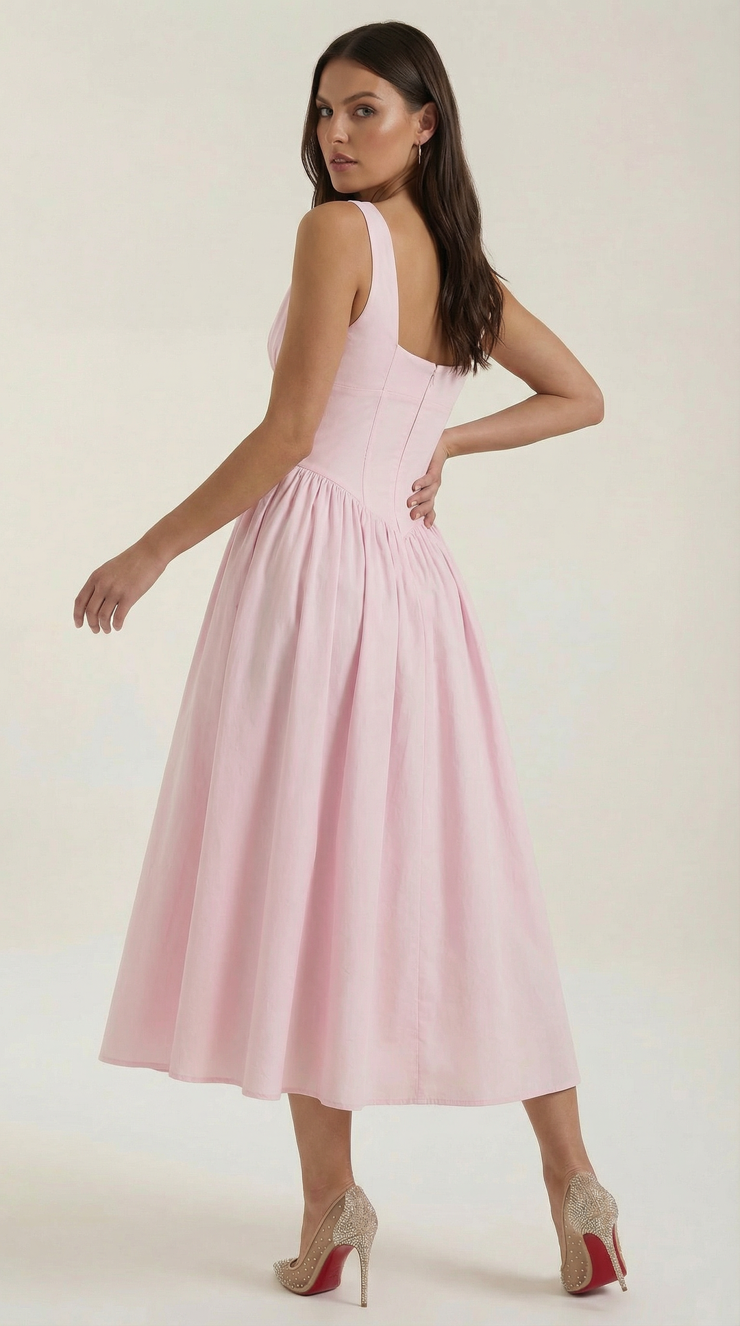 Midi Plunge Dress