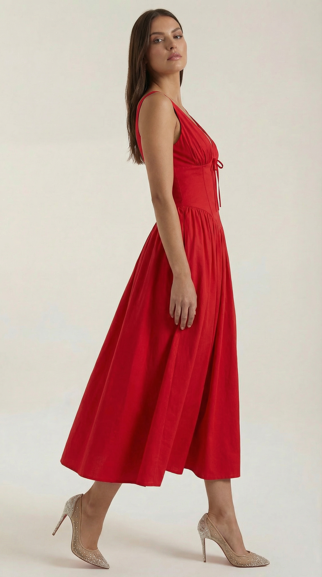 Midi Plunge Dress
