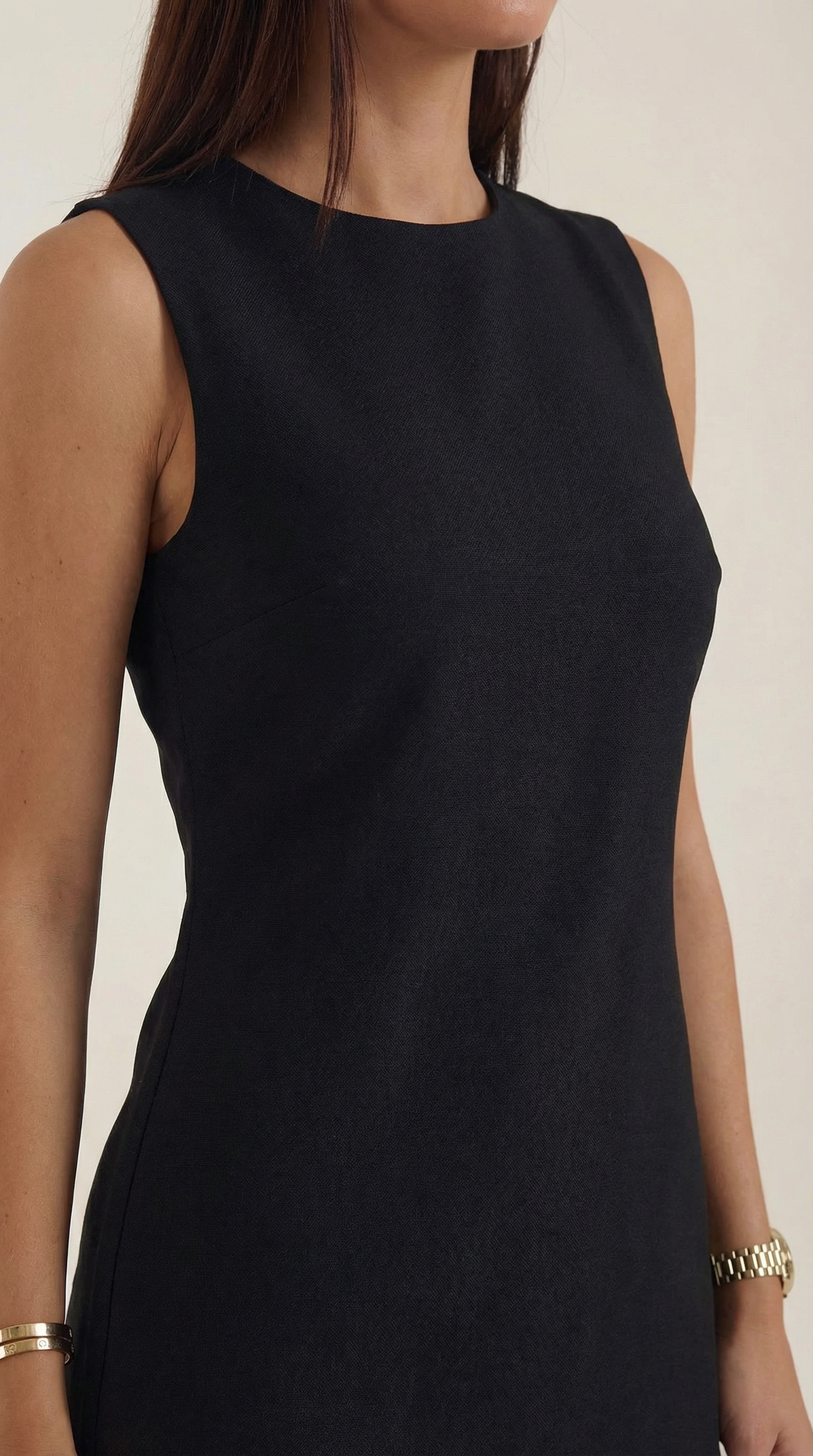 Sleeveless A-line Mini Dress