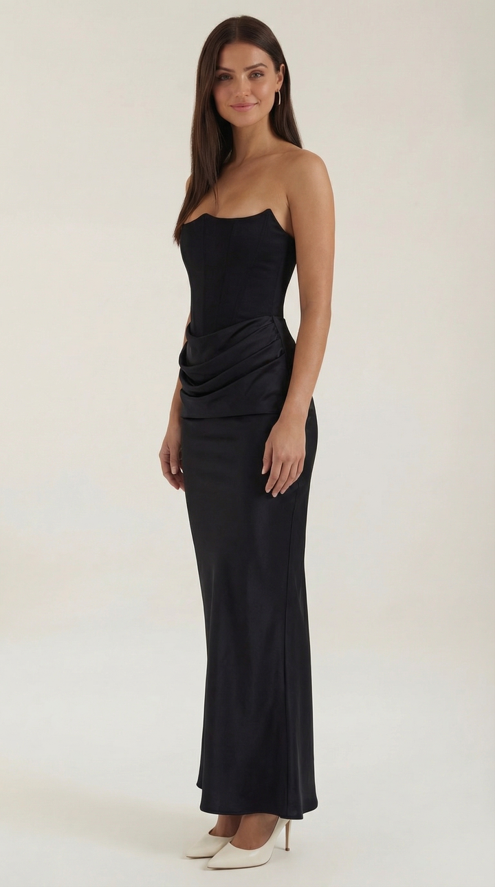 Graceful Corset Maxi Dress