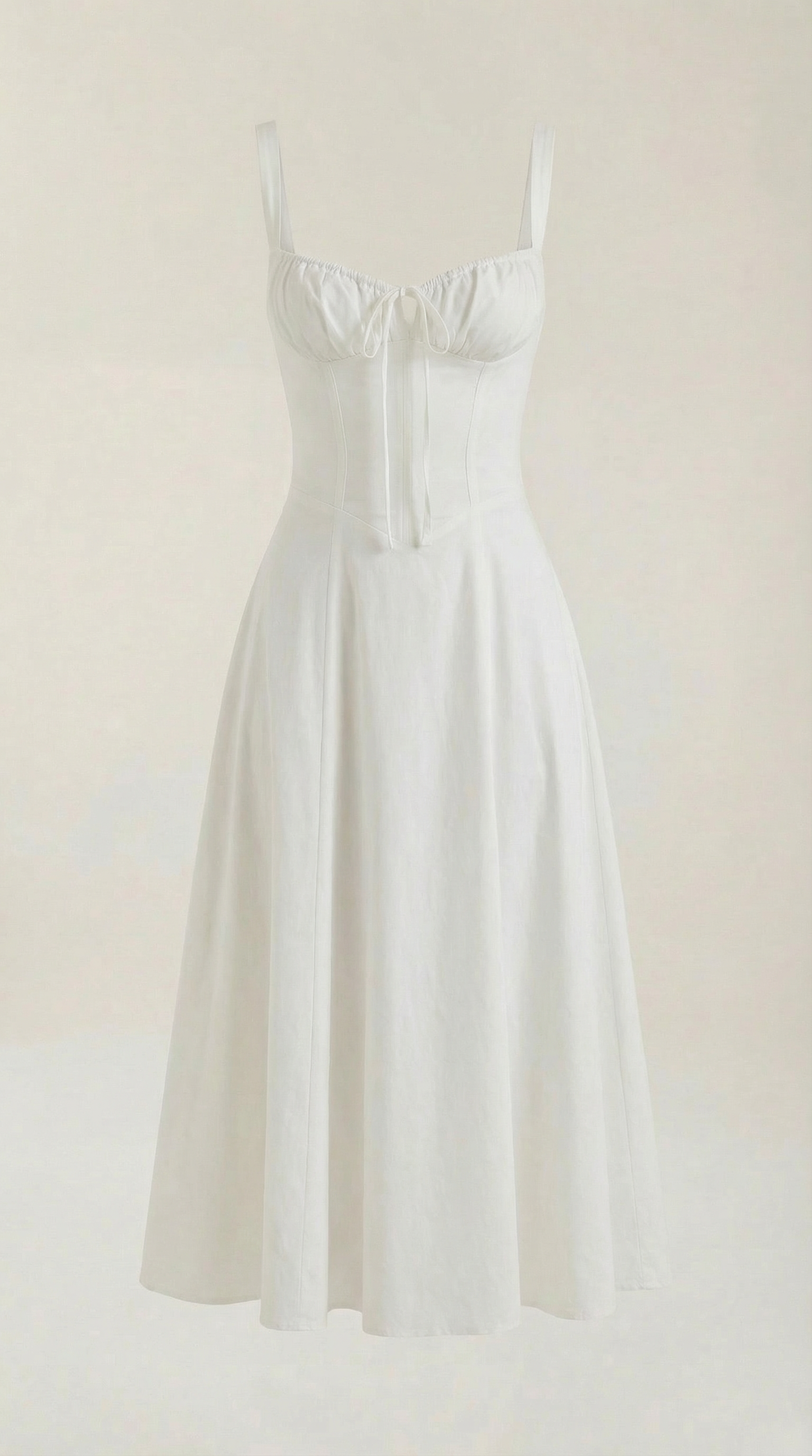 Lace Up Midi Dress