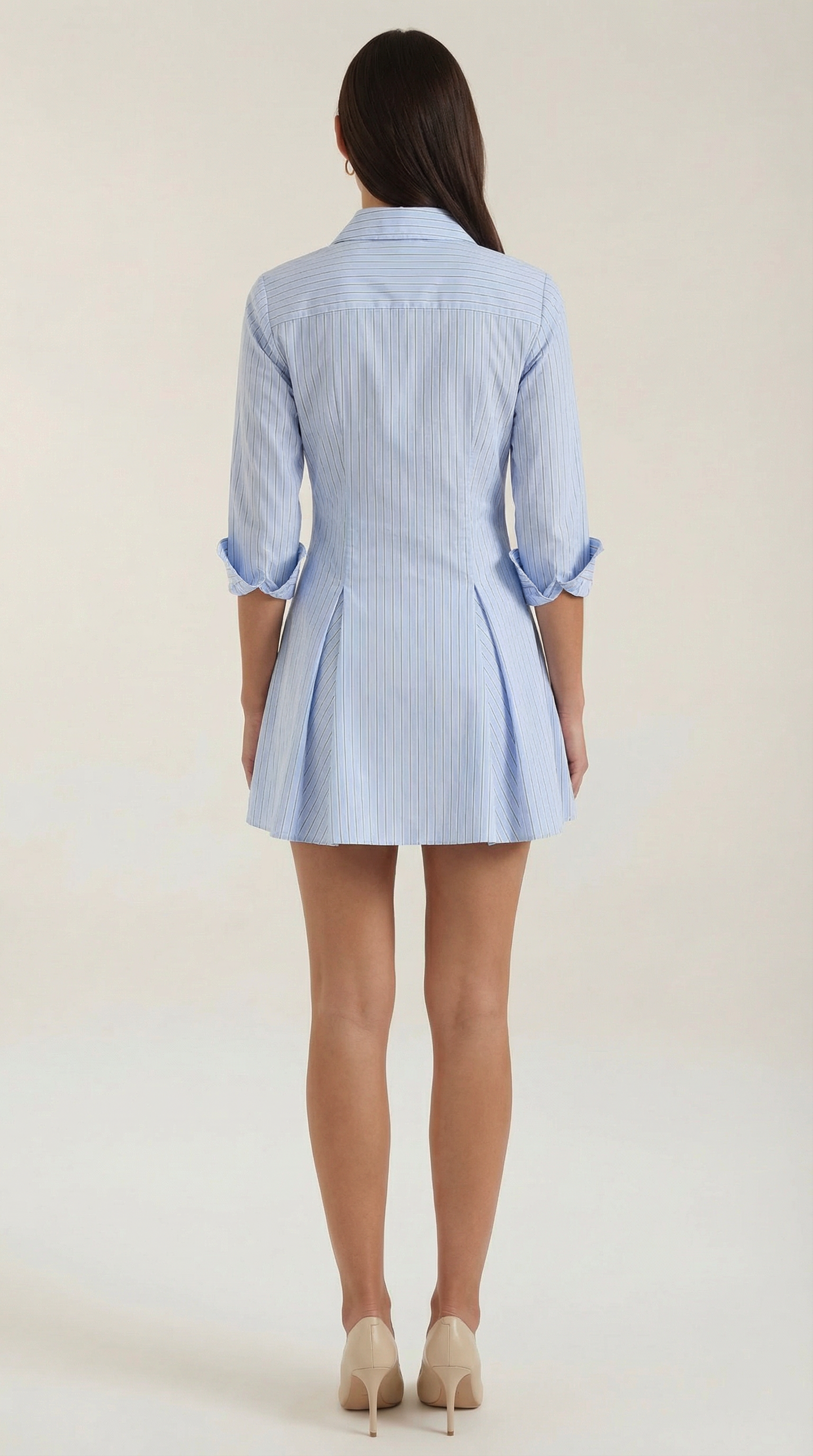 Striped Shirt Mini Dress