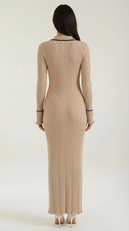 Knitted Bodycon Maxi Dress
